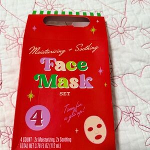 Red Face Mask Set